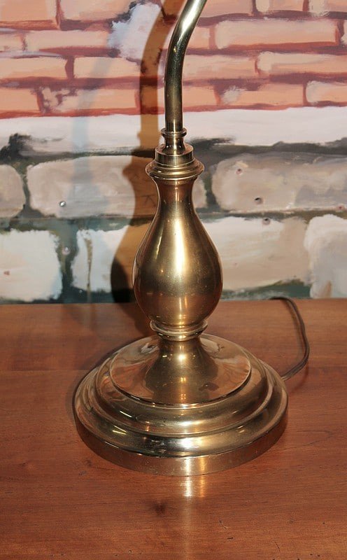 Twentieth Century Brass Desk Lamp-photo-2