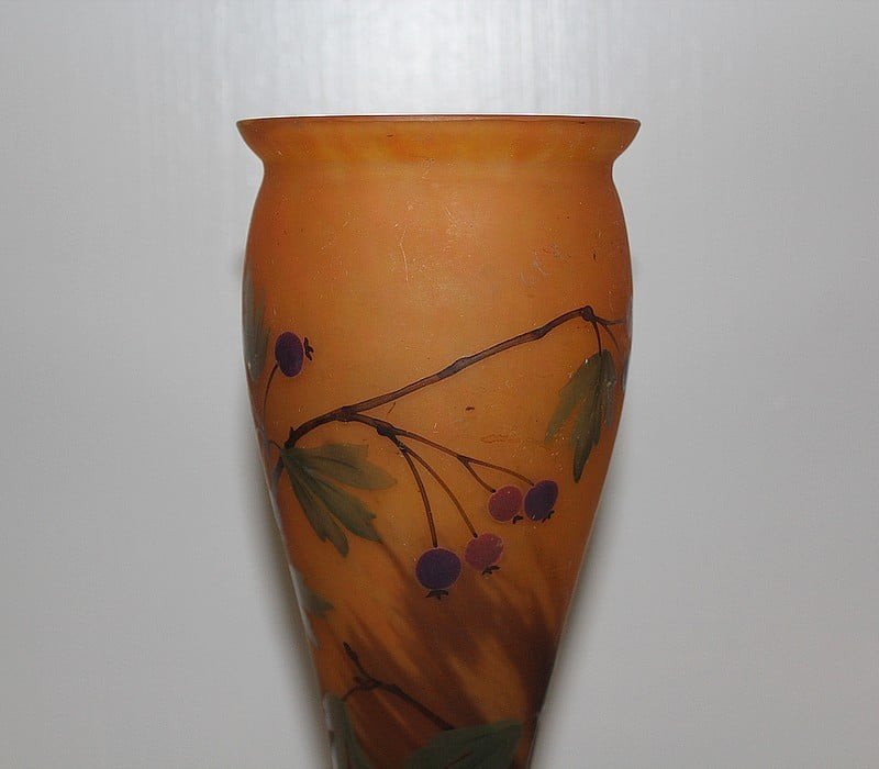  Vase En Pâte De Verre Art Nouveau -photo-2