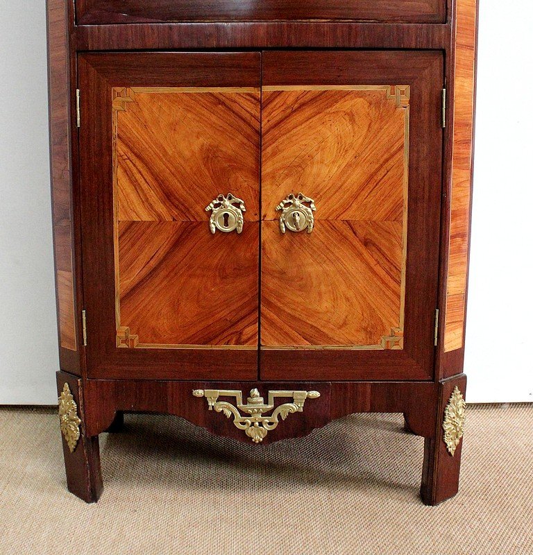 Small Secretaire In Precious Wood, Louis XVI Period - XVIIIth-photo-4