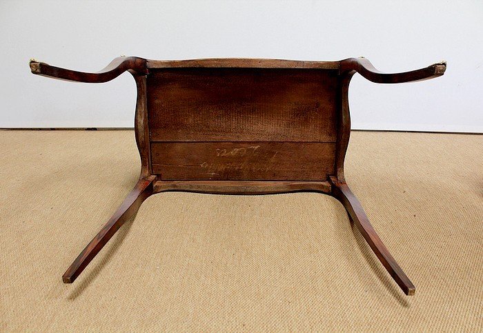 Small Showcase Desk In Rosewood And Marquetry, Napoleon III Period - Mid-19th Century-photo-8