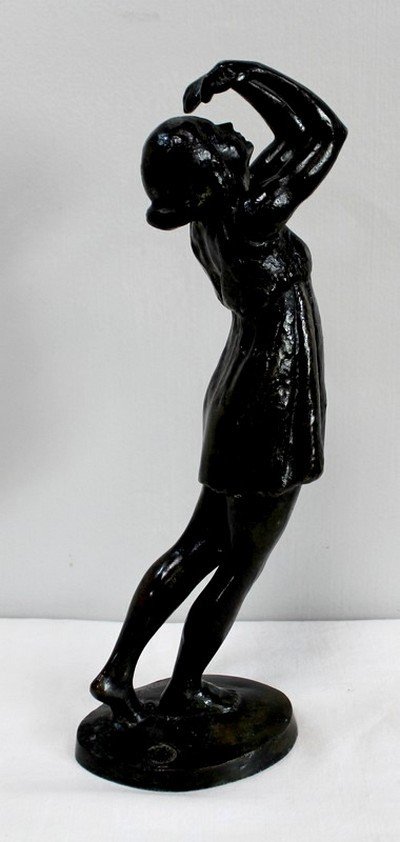  Bronze « La Danseuse », De G. Halbout Du Tanney – 1ère Partie Du XXe -photo-5