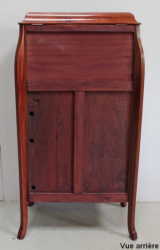 Small Cabinet In Mahogany And Precious Wood, Art Nouveau Period - Early Twentieth-photo-7