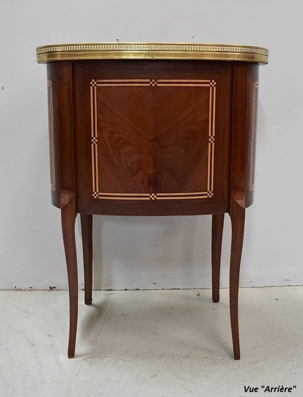 Petite Commode Chiffonnière En Acajou, Style Transition Louis XV - Louis XVI - Fin XIXe-photo-7