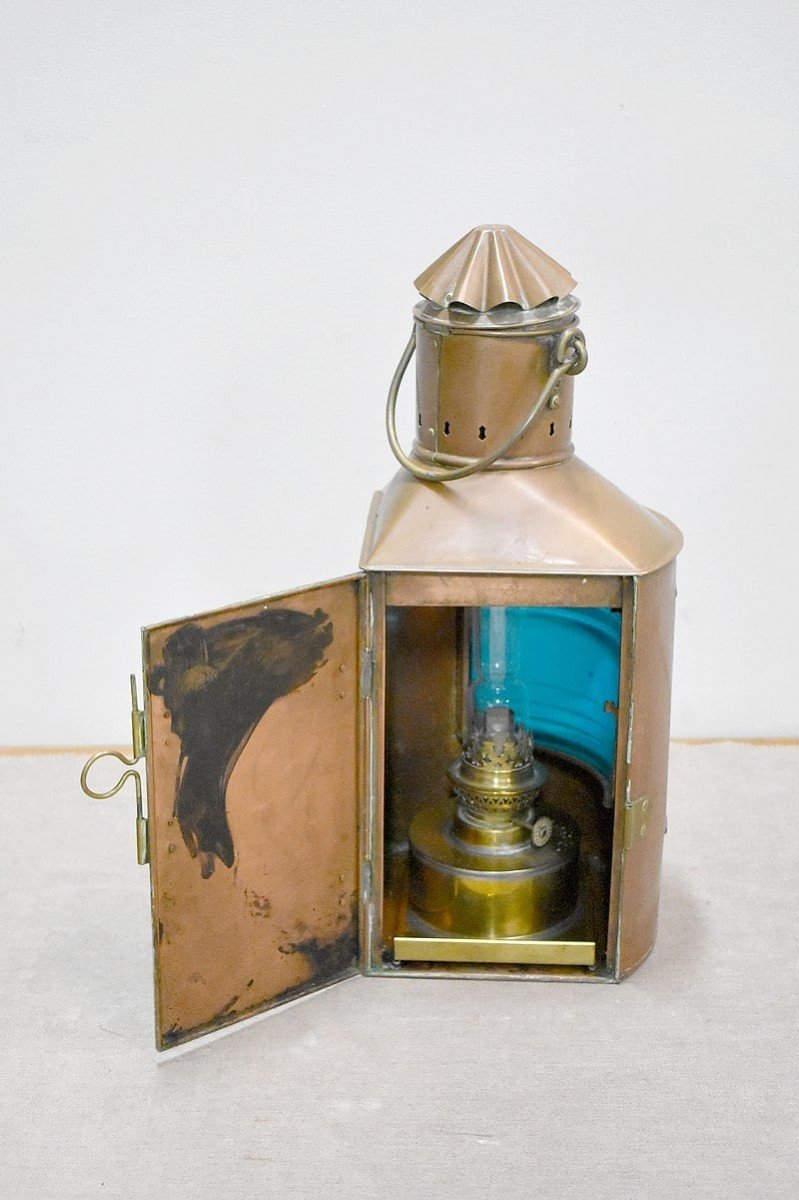 Small Starboard Marine Lantern - XXth-photo-6