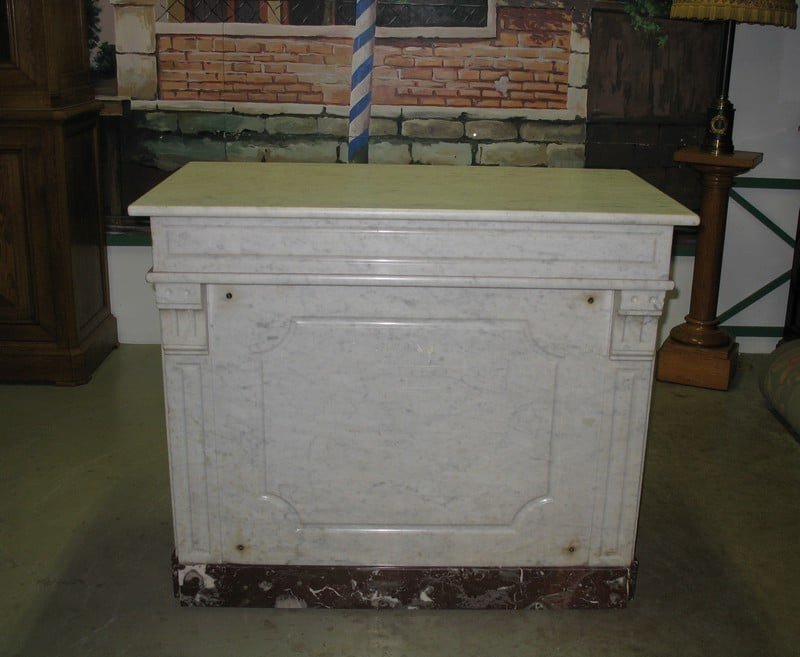 20th Century Marble Bakery Counter