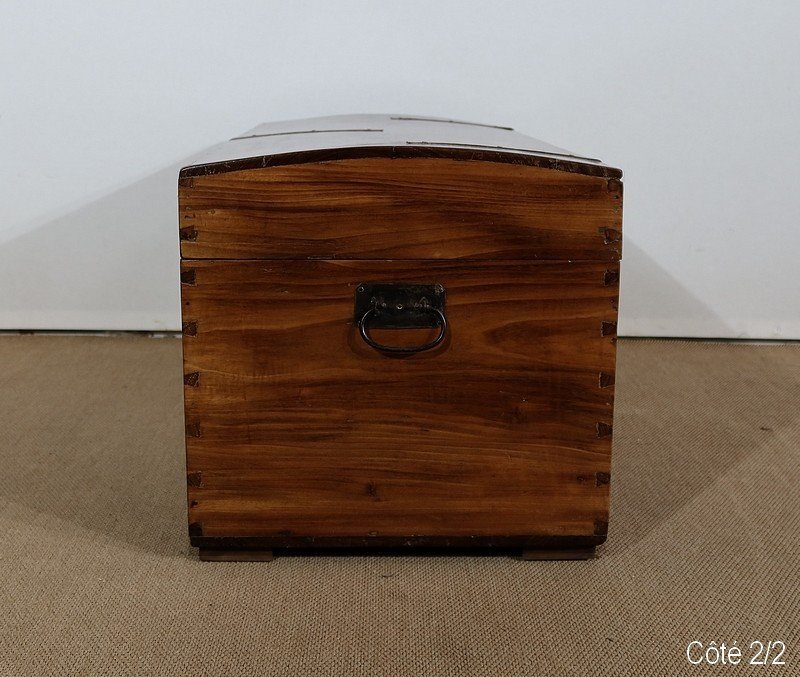 Domed Chest In Solid Teak - 2nd Half Of The Nineteenth-photo-5