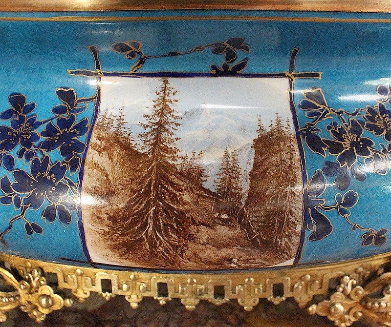 Enamelled Porcelain Planter - Late Nineteenth-photo-1