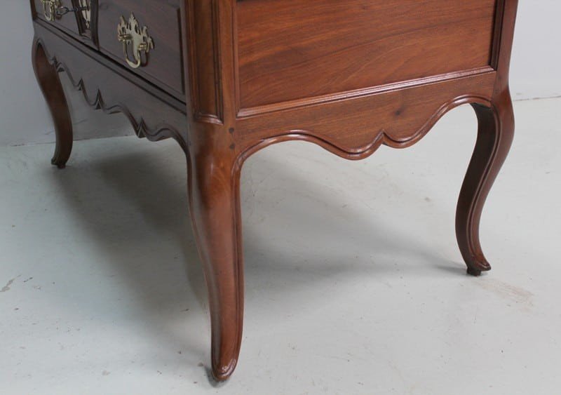 Mahogany Shipowner Louis XV Slope Desk - Nantes Region Eighteenth-photo-7