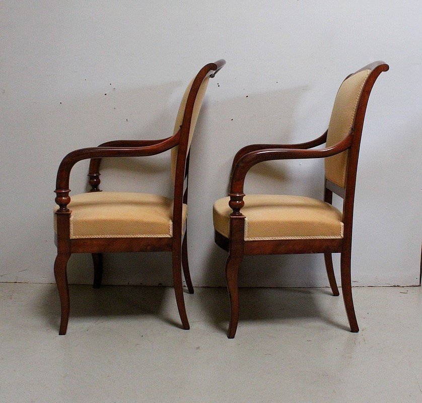 Pair Of Armchairs In Mahogany From Cuba - Late 18th Century - Early 19th Century-photo-6