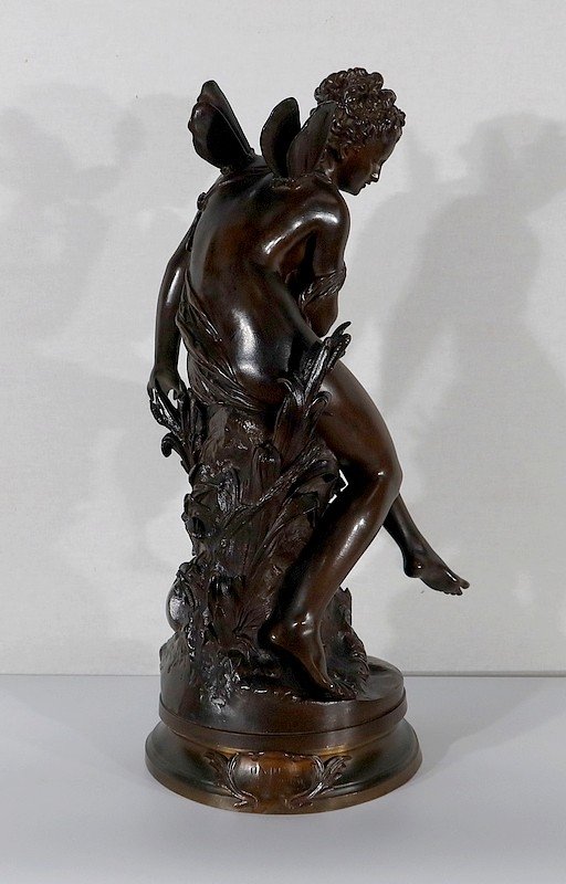 Important Bronze “ondine” By M. Moreau – Mid 19th Century-photo-2