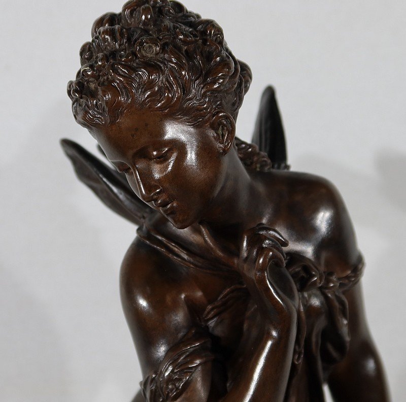 Important Bronze “ondine” By M. Moreau – Mid 19th Century-photo-6