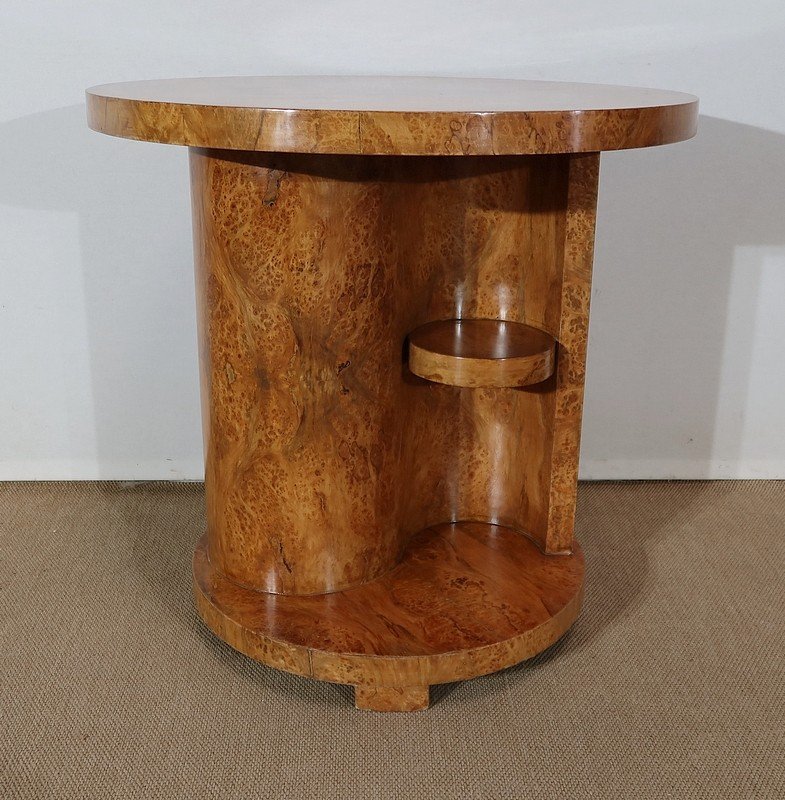 Pedestal Table In Thuya Burl, Art Deco Modernism - Early Twentieth-photo-4