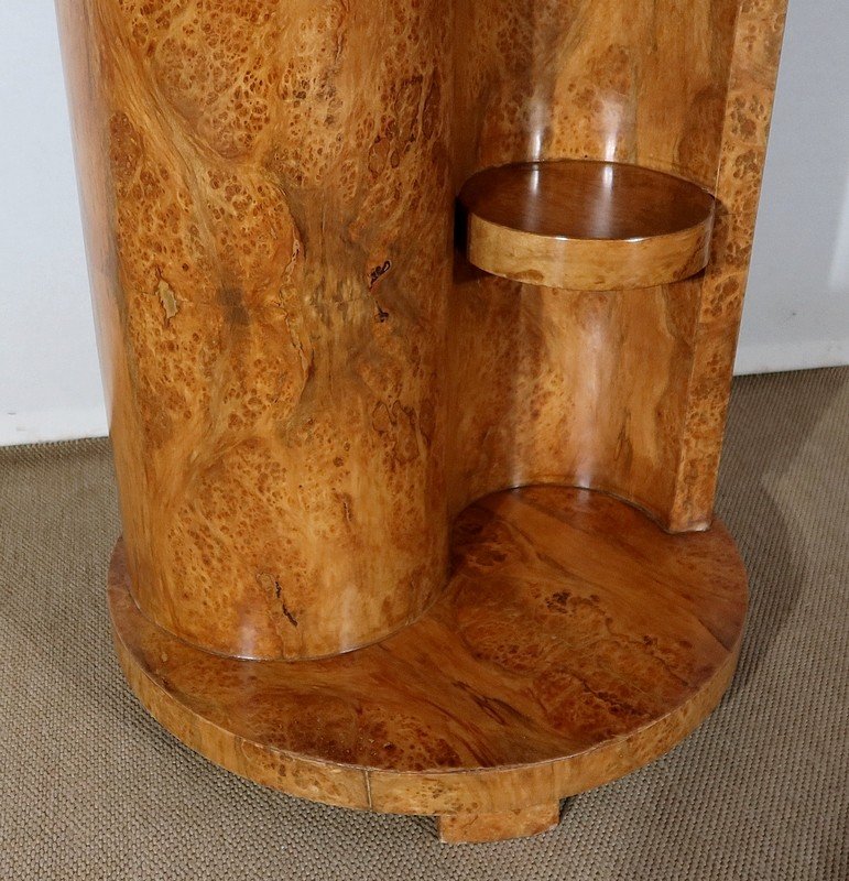 Pedestal Table In Thuya Burl, Art Deco Modernism - Early Twentieth-photo-2