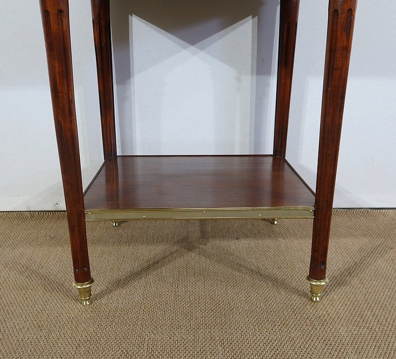 Small Middle Cabinet In Solid Mahogany And Marble, Louis XVI Style - 1900 Period-photo-4