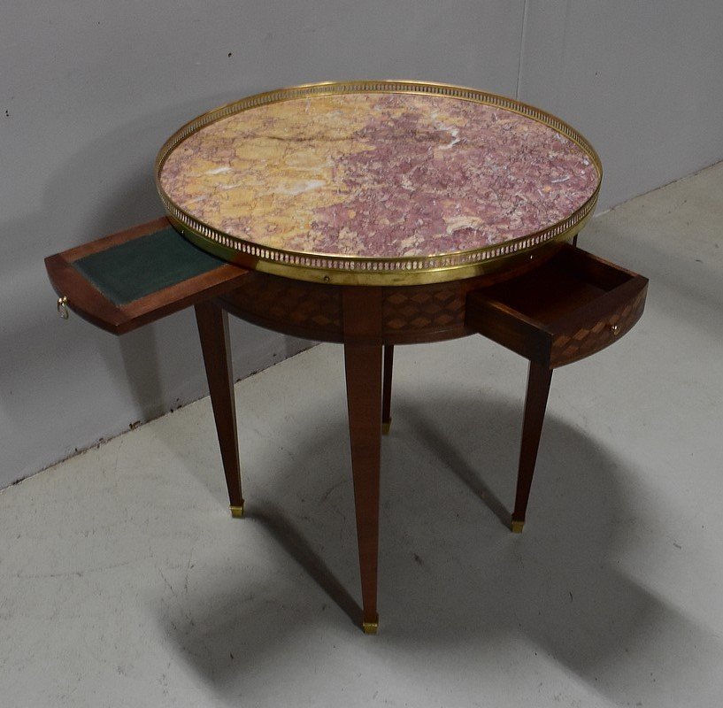 Bouillotte Mahogany Table, Louis XVI Style - Early Twentieth-photo-7