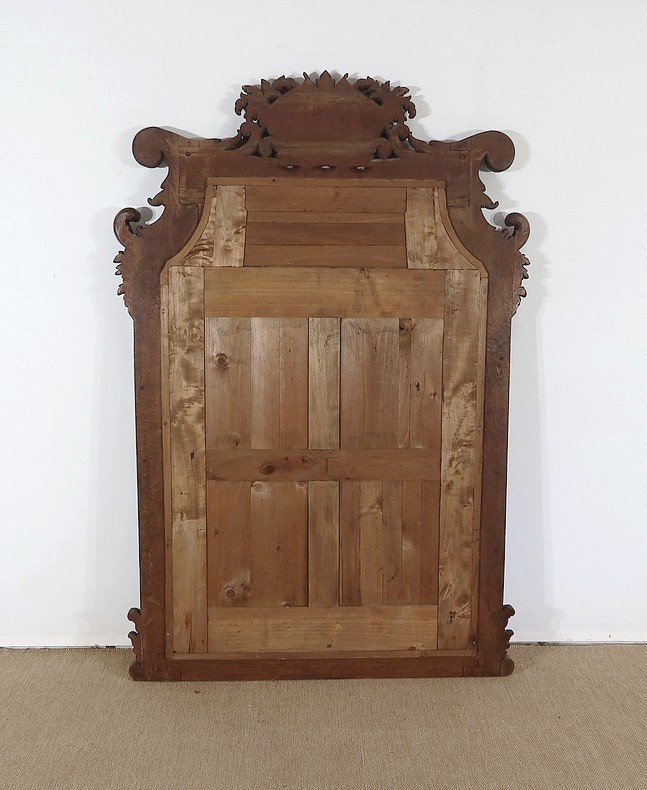 Important Oak Fireplace Mirror - Late Nineteenth-photo-8