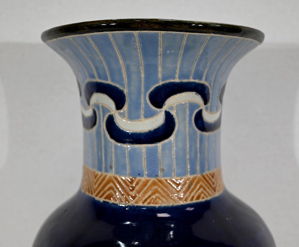 Important Chinese Porcelain Vase With Decorations - Twentieth-photo-1