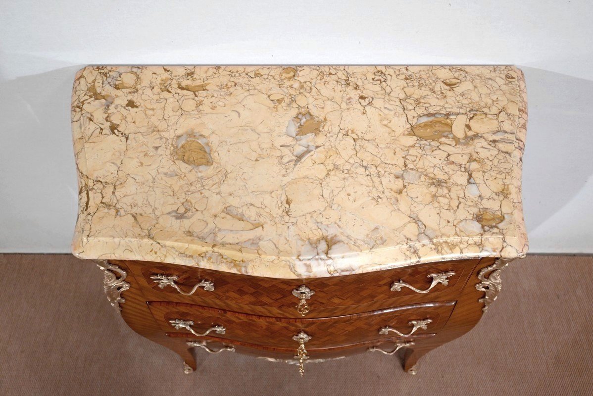 Petite Commode En Acajou, Style Louis XV – Début XXe-photo-1