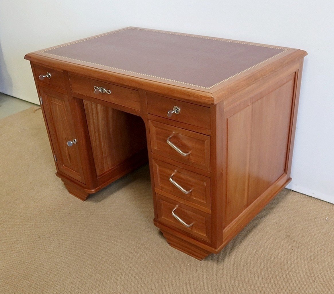 Small Mahogany Middle Desk, Art Deco - 1940-photo-3