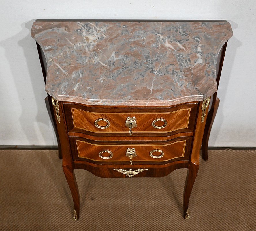 Small Commode d'Entre-deux, Transition Style Louis XV / Louis XVI - Early 20th Century-photo-1