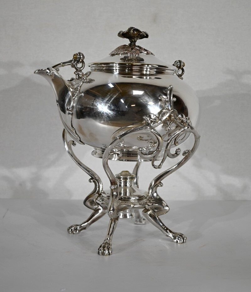 Samovar In Silver Metal, Maison Christofle - Early Twentieth