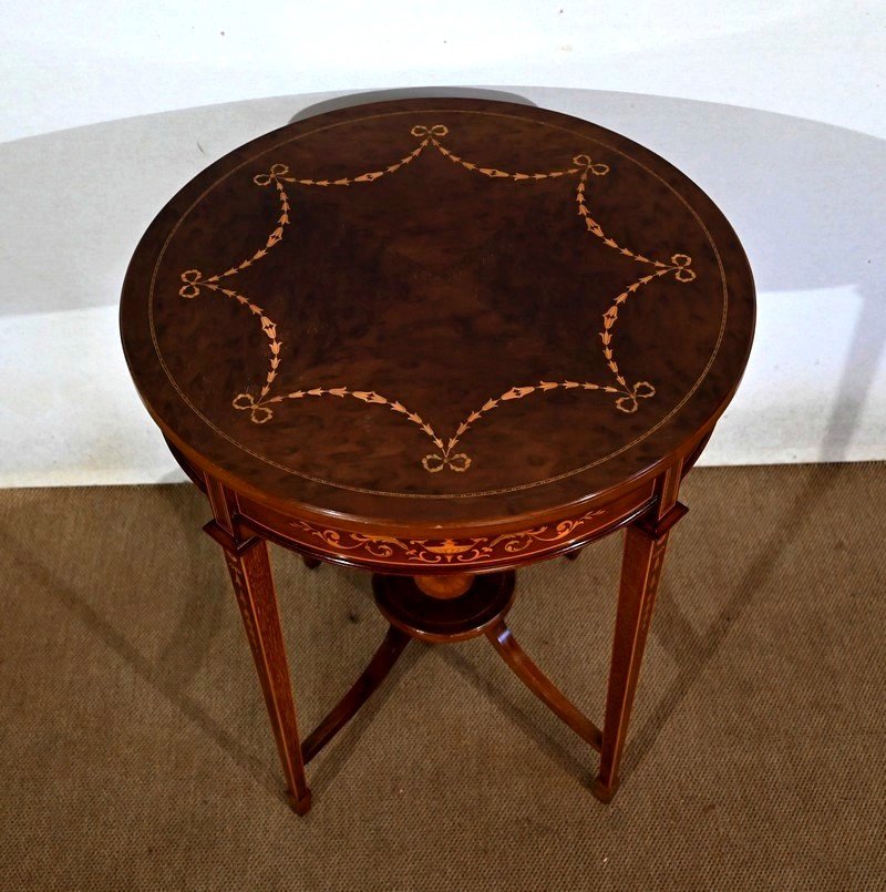 Mahogany Tea Table, Louis XVI Style - 1910-photo-4