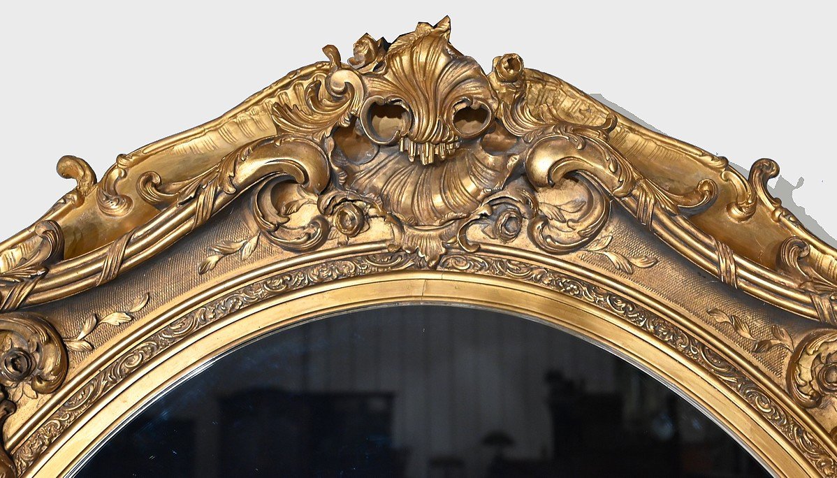 Important Louis XV Mirror - Late 18th Century-photo-1