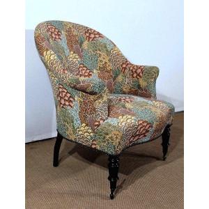 Crapaud Armchair, Louis-philippe Period - 2nd Half Of The Nineteenth
