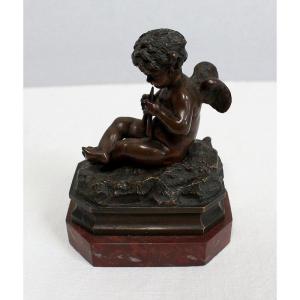 Small Bronze On Marble Base 