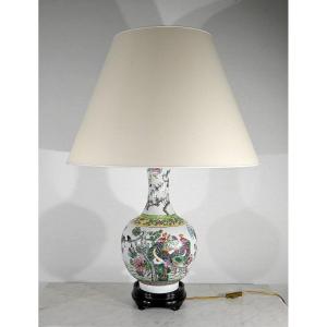 Important Chinese Porcelain Lamp - 1960