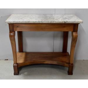 Property Console, In Solid Walnut, Restoration Period - Early Nineteenth