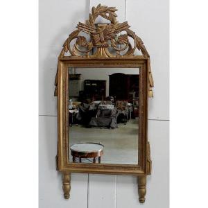 Miroir En Bois Doré, Style Louis XVI – Début XIXe