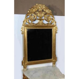 Miroir En Bois Doré, Style Louis XVI – Début XXe