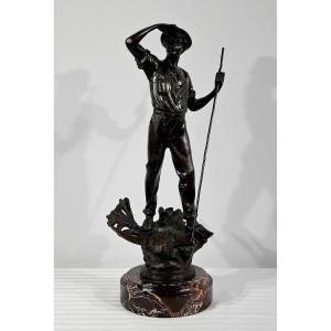Bronze « le Moissonneur » Signé E. Constant Favre – Début XXe