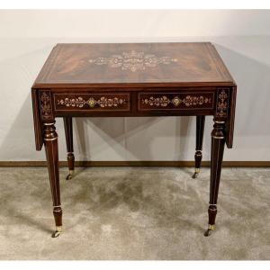 Rosewood Table, Louis XVI Style, Napoleon III Period - Mid-19th Century