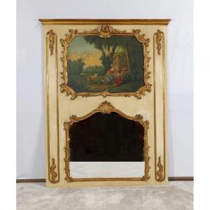Important Miroir Trumeau, Style Louis XV – Début XXe