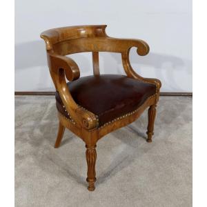 Ash Office Armchair, Louis-philippe – 2nd Half 19th Century
