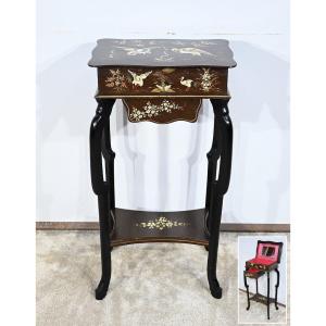 Small Table With Asian Decor – Late 19th Century