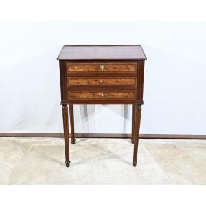 Small Chiffonniere Commode In Cuban Mahogany, Louis XVI Style – 1st Part 19th