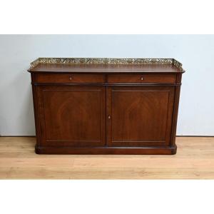 Burl Mahogany Sideboard, Restoration Period – Early 19th Century