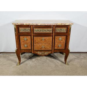 Commode Precious Woods, Louis XV / Louis XVI Transition Style – Late 19th Century