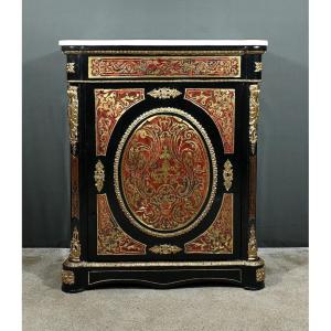 “boulle” Marquetry Entry Cabinet, Napoleon III Period – Mid-19th Century