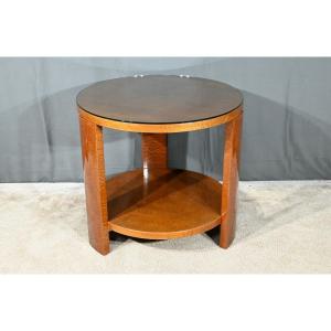 Table Guéridon En Loupe D’amboine, Art Déco – 1930