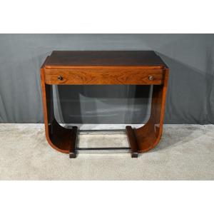 Walnut Console Desk, Art Deco – 1930