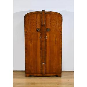 Petite Armoire En Noyer, Art Déco, Maison Walrose, Angleterre – 1940