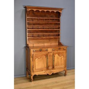 Louis XV Style Blond Cherry Wood Sideboard – Mid 19th Century