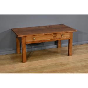 Solid Cherry Wood Coffee Table, Directoire Style – Part 2 Of The 19th Century