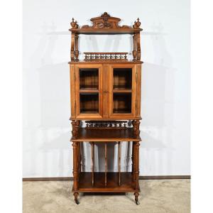 Rare Walnut Music Cabinet – 1920