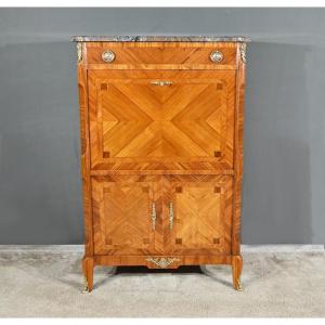 Stamped Rosewood Secretary, Transitional Style – 1900