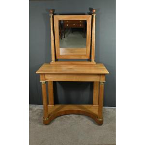 Dressing Table In Solid Cherry Wood, Empire Style – Early 19th Century